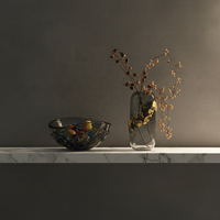 Vase en verre haut de gamme Flolenco, vert dégradé, style moderne, bol à fruits irrégulier effet craquelé pour décoration de table centrale à la maison