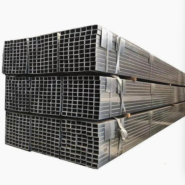 Hot Dipped GI Pipe ASTM Steel Rectangular Steel Pipe 6mm-30mm Galvanized ASTM Standard Square and Rectangular Tubes