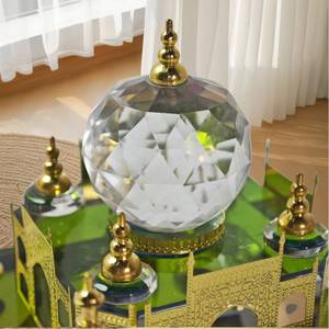Decoración de Mesa de Cristal de Estilo Islámico Moderno, Adorno de Cristal Fundido a la Moda para el Hogar, Artículos para el Ramadán - Product Image 4