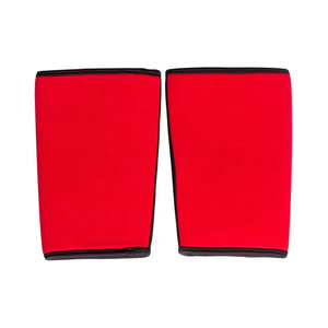 Genouillères en néoprène rouge avec protection contre les chocs pour toutes les saisons, ajustement universel unisexe - Product Image 1
