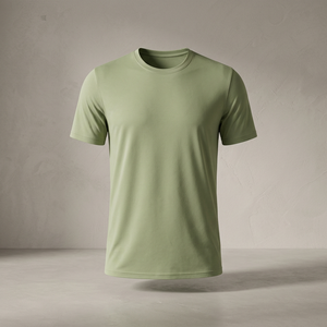 เสื้อยืดคอกลมแขนสั้นผ้าฝ้าย 100% รุ่น Blank Olive Vintage รองรับการปรับแต่งลวดลายได้หลากหลาย - Product Image 3