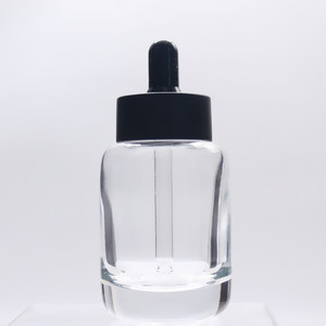 Flacon compte-gouttes en verre transparent à fond épais de 30 ml et 50 ml pour huile essentielle, sérum, <span class=keywords><strong>essence</strong></span>, soin du visage, lotion, huile capillaire, parfum - Product Image 1