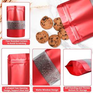 Sacs thermoscellables en PE de haute qualité, imprimés sur mesure avec fenêtre, anti-odeur, qualité alimentaire, pour bonbons, aliments pour bébés, gâteaux, faible MOQ - Product Image 5