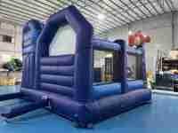 Château gonflable pour adultes 5x4x4m, thème requin, avec toboggan, en PVC de qualité commerciale, pour intérieur et extérieur