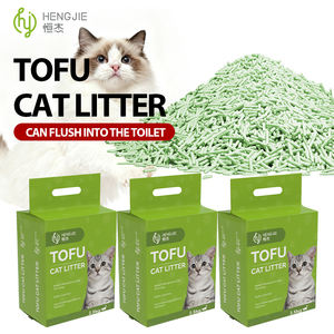 Sacs <span class=keywords><strong>de</strong></span> litière pour chat en tofu biodégradables, écologiques, à base <span class=keywords><strong>de</strong></span> plantes, avec contrôle supplémentaire des odeurs, jetables dans les toilettes, 99 % sans poussière, vente en gros - Product Image 4