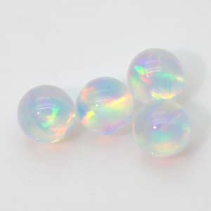 Cuentas de Ópalo de Gelatina Creadas en Laboratorio, Sin Agujero, para Fabricación de Pendientes, Precio de Fábrica al Por Mayor - Product Image 3