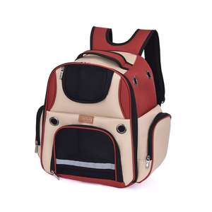 Pet kedi köpek taşıyıcı taşınabilir kedi köpek çanta için dışarı kapı Petsfit büyük genişletilebilir köpek sırt çantası taşıyıcı ile iyi havalandırma - Product Image 3