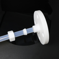 Raccord à compression à bride en PTFE, connecteur à bride pour tube PFA, résistant à la corrosion, raccord de tuyauterie pour l'industrie chimique