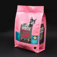 Sacs en aluminium refermables personnalisés de 20 kg avec fermeture éclair, emballage sur pied, pour aliments pour animaux de compagnie (chiens et chats) en papier et plastique