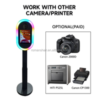 Support en aluminium Romans Roaming pour photomaton, compatible avec les stations de selfie 12.9 - DSLR pour services de location de mariages et de fêtes