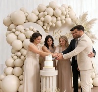 Guirlande d'arche de ballons en latex beige, blanc sable, pour anniversaire, baby shower, mariage, décoration de fête