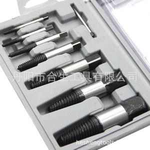 Juego de 8 extractores de tornillos Mr Drill, herramienta para remover tornillos dañados, acabado arenado, medidas en pulgadas imperiales - Product Image 5