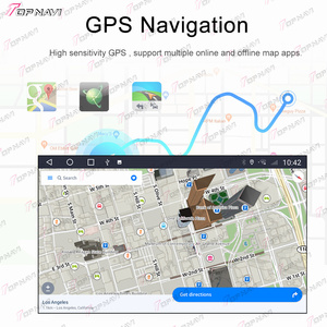 TOPNAVI Autoradio Single Din 9 pouces avec lecteur DVD Carplay pour tableau de bord et tuner autoradio Android avec télécommande - Product Image 4