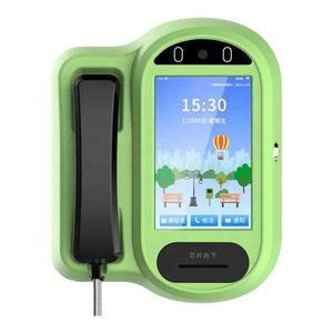 4G LTE 무선 컬러 스크린 야외 학교 감옥 안드로이드 8 인치 대형 화면 RFID 데스크탑 스마트 비디오 공공 공중 전화 - Product Image 1