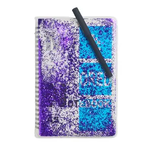 2017 creative plastic liquid glitter decorative book cover