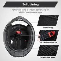 Casque de moto intégral homologué DOT avec double visière anti-buée pour hommes et femmes