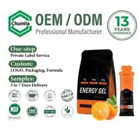 Gel énergétique sportif pour adultes Chumita, acides aminés, absorption rapide, saveur personnalisée, supplément de glucides pour l'endurance en course à pied