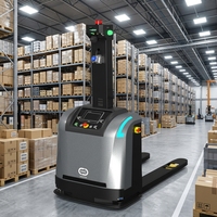 Chariot élévateur AGV pour entrepôt de 1500 kg, manutention de matériaux, allée étroite, chariot à palettes laser SLAM CBD16