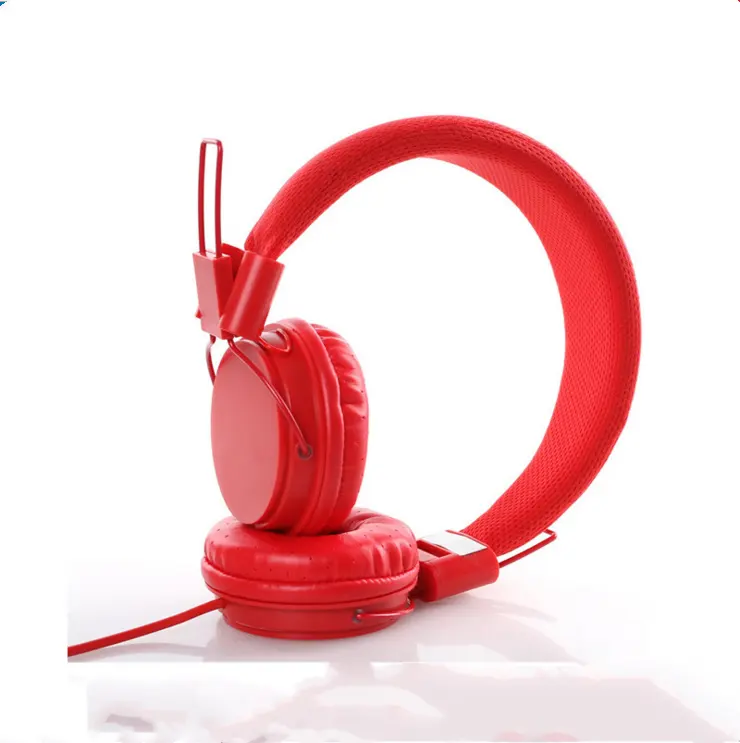 Factory Computer LED Light Earphone Over Ear Wired Headset