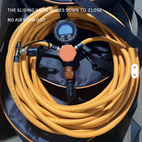 Pompe de gonflage de pneus de voiture 300L/min 12V/24V 150PSI à gonflage rapide et résistant Compresseur d'air double cylindre Pu