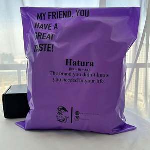 Sac en plastique personnalisé avec logo imprimé, pochette en polyéthylène colorée pour la livraison, emballage de vêtements, sacs d'expédition - Product Image 3