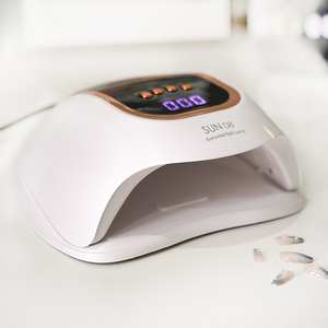 เครื่องเป่าเจล UV แบบคู่208W แบบชาร์จไฟได้เครื่องอบแห้งด้วยแสง UV & UV สำหรับร้านเสริมสวยทำเล็บมือแบบไร้สาย - Product Image 1