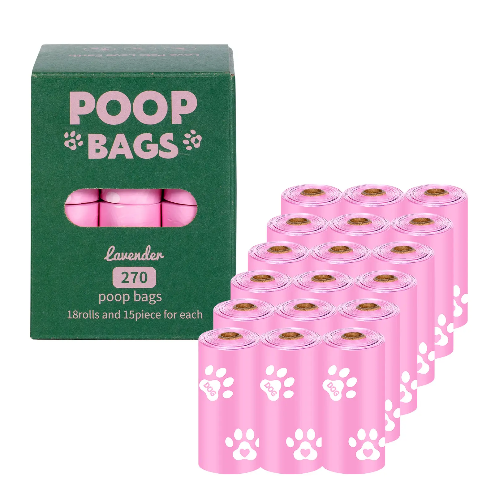 Fully Compostable Disposable Poo Bag Customized Pet Biodegradable Corn Starch Dog Poop Bag