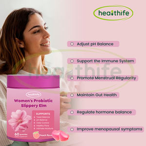 निजी लेबलिंग पूरक महिला महिला महिला प्रोबायोटिक गुम्मीज क्रैनबेरी प्रोबायोटिक मसूड़ों - Product Image 4