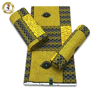 Tela africana con estampado de George, tela de estilo africano con estampado de cera para ropa de África, 2022