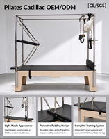 Machine de Pilates Cadillac en bois d'érable de qualité commerciale MJD Fitness |   Système de studio complet pour l'entraînement physique