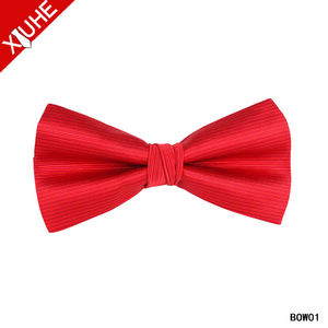 MOQ inferiore all'ingrosso colore brillante filato di poliestere tinto da uomo pronti papillon per il partito - Product Image 3