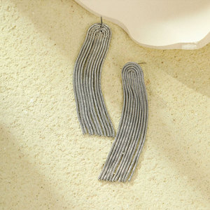 Boucles d'oreilles pendantes à pompons en acier inoxydable 316L plaqué or 14k 18k pour femmes, vente en gros de mode - Product Image 4