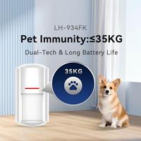 Système de caméra de sécurité sans fil DKMSEC AJAX Alarm Alternative WIFI 4G LTE TCP/IP ABS avec détecteur de mouvement stroboscopique, détection à 800 m, facile à installer