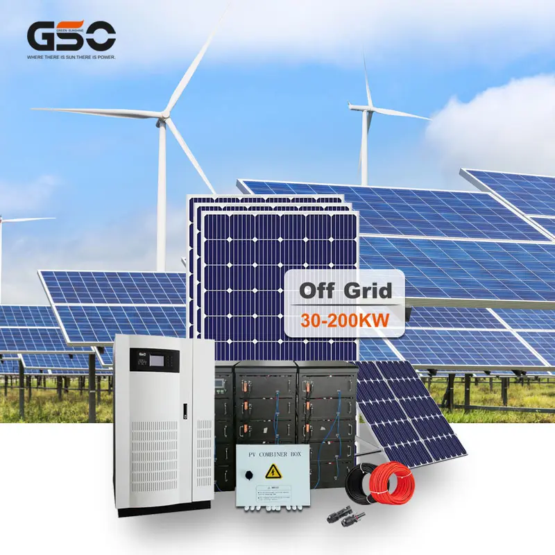 GSO Lieferant Großhandels preis komplettes Set 3kw 5kw 8kw 10kw 20kw Solarstrom system mit Lithium batterien