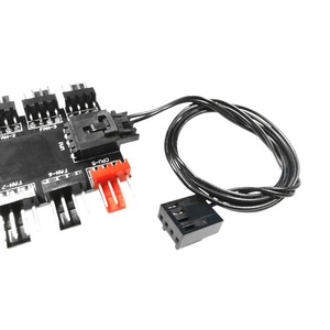 Hub de ventilateur PWM 10 ports <span class=keywords><strong>IDE</strong></span>/<span class=keywords><strong>SATA</strong></span> vers adaptateur 4 broches avec contrôle de vitesse multicanal pour système de refroidissement de boîtier PC - Product Image 4
