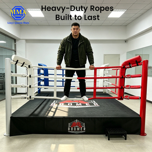 Anneau de boxe LYQUEEN de type table, logo personnalisé imprimé, anneau de compétition surélevé pour la boxe, la lutte, le MMA, le Muay Thai, l'<span class=keywords><strong>UFC</strong></span> - Product Image 3