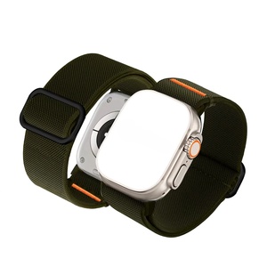 Huanlong สายรัดผ้าแบบอัลไพน์ใหม่ล่าสุดสายรัดไนลอนยืดหยุ่นสำหรับ Apple I Watch Series สายรัดหรูหราเป็นพิเศษ - Product Image 1
