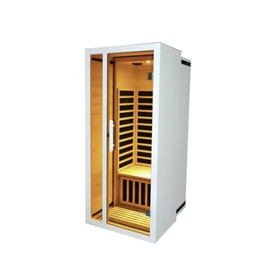 <span class=keywords><strong>Sauna</strong></span> Moderna Monoposto in Legno con Riscaldamento <span class=keywords><strong>a</strong></span> Infrarossi, Estensibile, per Interni, Colore Bianco - Product Image 4
