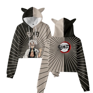 <span class=keywords><strong>Sweat</strong></span>-shirt à capuche Demon Slayer d'anime japonais avec oreilles de chat, <span class=keywords><strong>sweat</strong></span>-shirt de dessin animé pour adolescents, garçons et filles, costume de cosplay, <span class=keywords><strong>sweat</strong></span>-shirts à capuche - Product Image 6