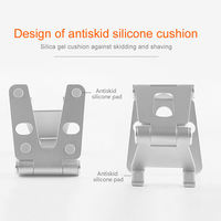 Support de téléphone rotatif à 360 degrés en aluminium, support de téléphone portable réglable