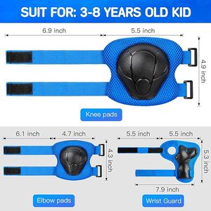SeeMore - Juego de 6 Protectores Ajustables para Niños, Resistentes a Impactos, para Rodillas y Codos, para Patinaje, Ciclismo y Skateboarding - Product Image 5
