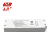Fuentes de alimentación AC DC de salida única IP20 12V 24V 36V 48V 0-10V 30W controlador led regulable para caja de luz LED