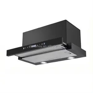 OEM Supported Commercial Slide Out Range Hood Telescopic Household Home Convertible Chimney Cooker Kitchen Hood