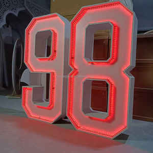 Large Gold Acrylic <b>Mirror</b> Number <b>Stand</b> for Party Decorations SMOOTH New Arrival Birthday Backdrop for Events - Product Image 6