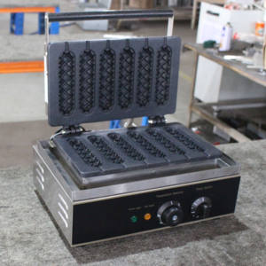 Machine à Snacks commerciale en forme de Hot-Dog, Machine à gaufres croustillantes en Six parties, <span class=keywords><strong>prix</strong></span> de gros - Product Image 4