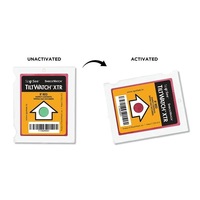 80 étiquettes adhésives indicatrices d'inclinaison à angle unique, étiquettes de surveillance d'orientation irréversible pour la logistique de machines délicates