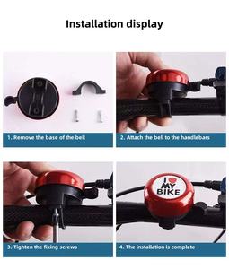 Cloche de vélo pour enfants dessin animé hambourg frites <span class=keywords><strong>sandwich</strong></span> belle forte vtt sécurité cyclisme guidon cloche - Product Image 2