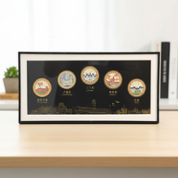 Cadre mural en bois pour affiches et certificats, design gothique, cadre photo, décoration intérieure, décoration murale