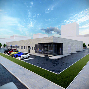<span class=keywords><strong>Garage</strong></span> automobile préfabriqué en acier, atelier à deux étages en structure métallique - Product Image 1