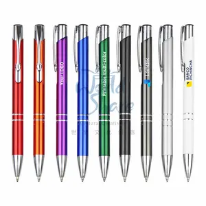 New Style multicolor Brooks eco-friendly paper ballpoint pen with Company Logo for Writing Office Supplies